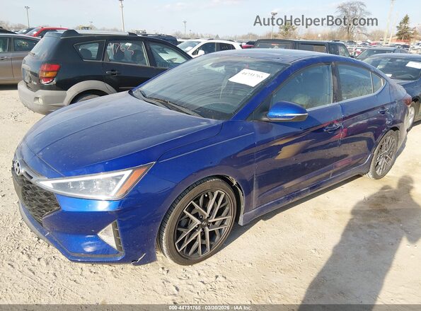 KMHD04LB6LU992918 2020 HYUNDAI ELANTRA Blue Przód lewy