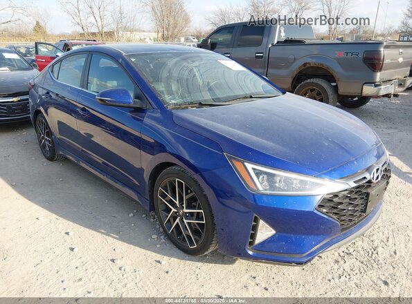 KMHD04LB6LU992918 2020 HYUNDAI ELANTRA Blue Przód prawy