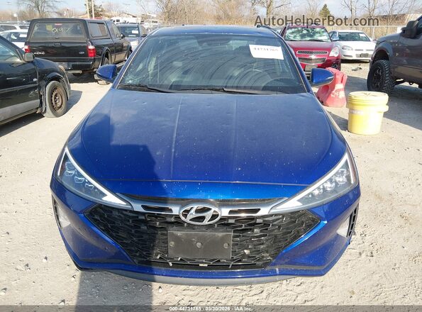 KMHD04LB6LU992918 2020 HYUNDAI ELANTRA Blue Widok zestawu wskaźników