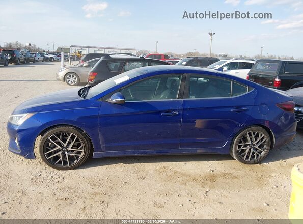 KMHD04LB6LU992918 2020 HYUNDAI ELANTRA Blue Widok wnętrza 360 stopni