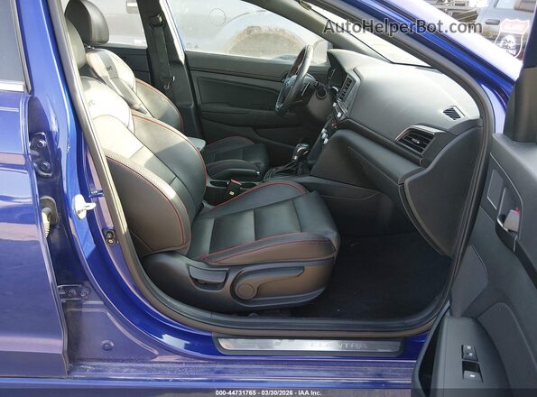 KMHD04LB6LU992918 2020 HYUNDAI ELANTRA Blue Widok wnętrza z przodu