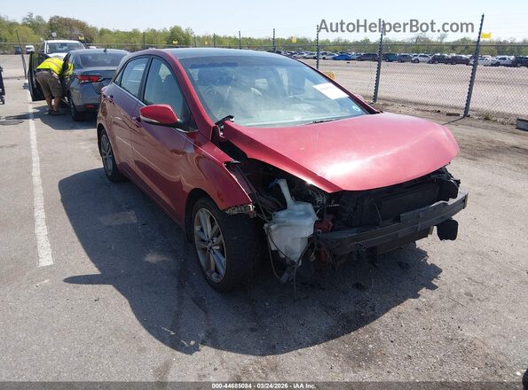 KMHD35LH2GU321494 2016 HYUNDAI ELANTRA GT Красный Передняя правая четверть