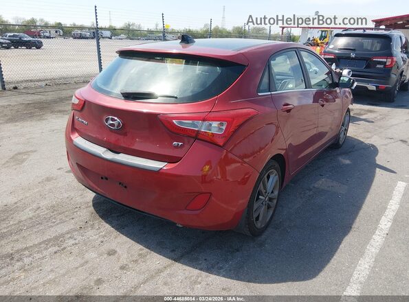 KMHD35LH2GU321494 2016 HYUNDAI ELANTRA GT Красный Задняя правая четверть