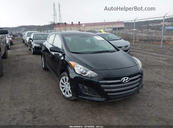 KMHD35LH3HU360399 2017 HYUNDAI ELANTRA GT Черный Передняя правая четверть