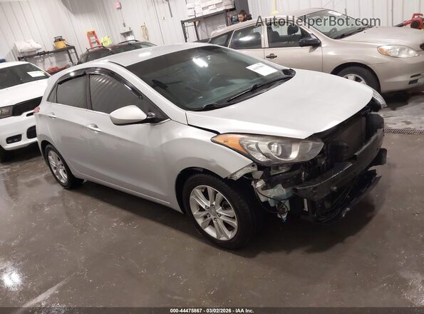 KMHD35LH3HU383844 2017 HYUNDAI ELANTRA GT Серебряный Передняя правая четверть