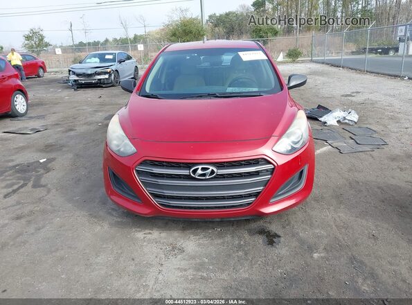 KMHD35LH6GU334166 2016 HYUNDAI ELANTRA GT Красный Вид щитка приборов