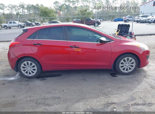 KMHD35LH6GU334166 2016 HYUNDAI ELANTRA GT Красный Вид задней части салона