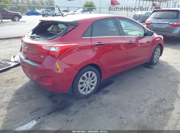 KMHD35LH6GU334166 2016 HYUNDAI ELANTRA GT Красный Задняя правая четверть