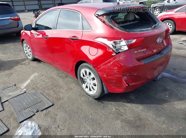 KMHD35LH6GU334166 2016 HYUNDAI ELANTRA GT Красный Задняя левая четверть