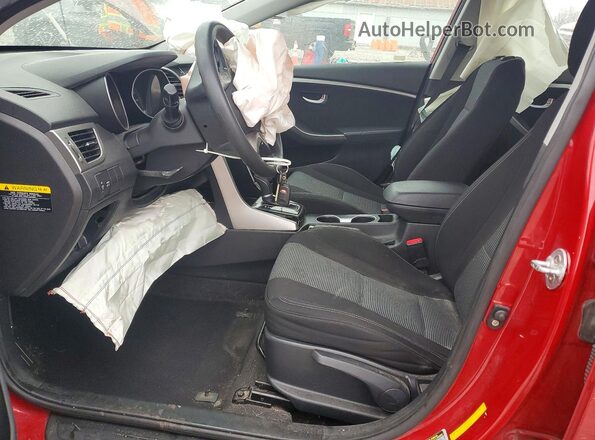 KMHD35LH8GU315232 2016 HYUNDAI ELANTRA Красный Вид салона спереди