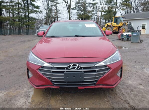 KMHD74LF1KU791831 2019 HYUNDAI ELANTRA Красный Вид задней части салона