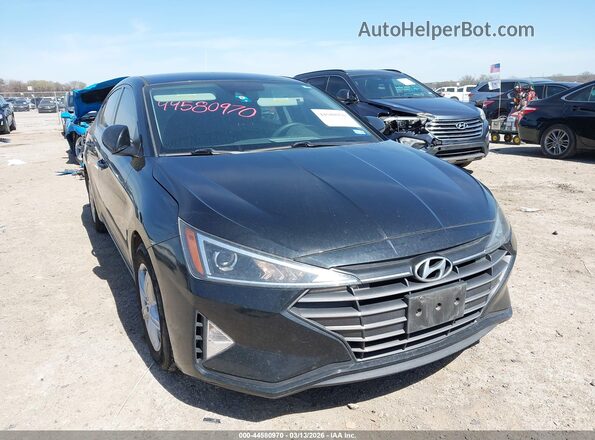 KMHD74LF1LU957332 2020 HYUNDAI ELANTRA Черный Передняя правая четверть