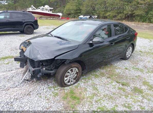 KMHD74LF2HU078932 2017 HYUNDAI ELANTRA Black Przód lewy