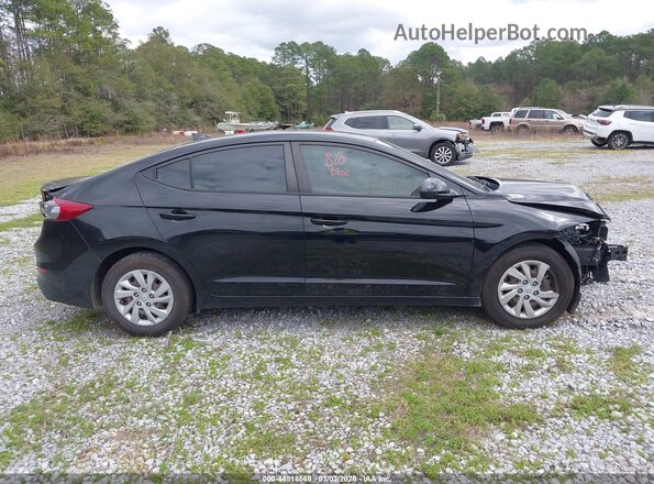KMHD74LF2HU078932 2017 HYUNDAI ELANTRA Black Widok wnętrza z tyłu