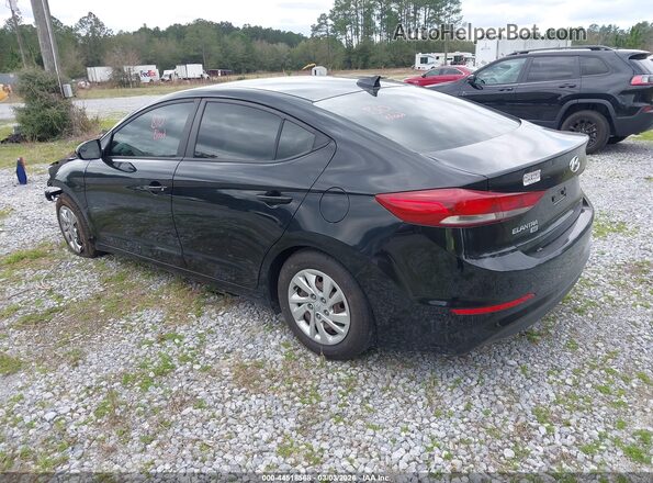 KMHD74LF2HU078932 2017 HYUNDAI ELANTRA Black Tył lewy