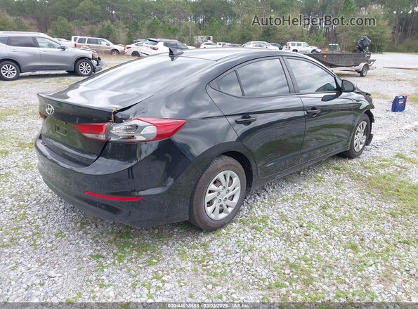 KMHD74LF2HU078932 2017 HYUNDAI ELANTRA Black Tył prawy