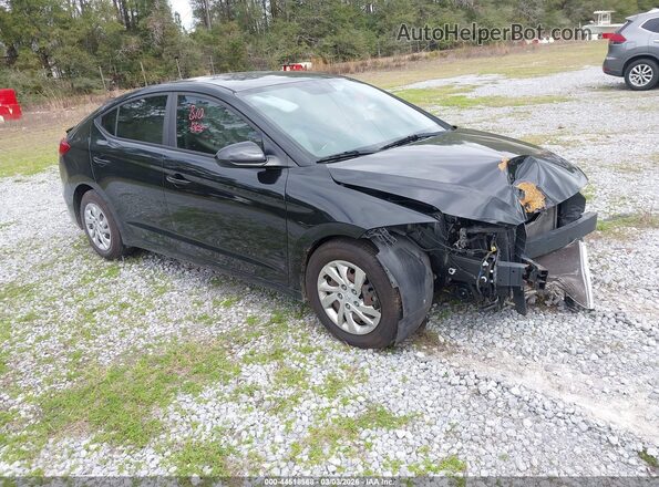 KMHD74LF2HU078932 2017 HYUNDAI ELANTRA Black Przód prawy