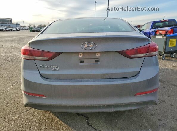 KMHD74LF3JU582038 2018 HYUNDAI ELANTRA Серый Вид сзади