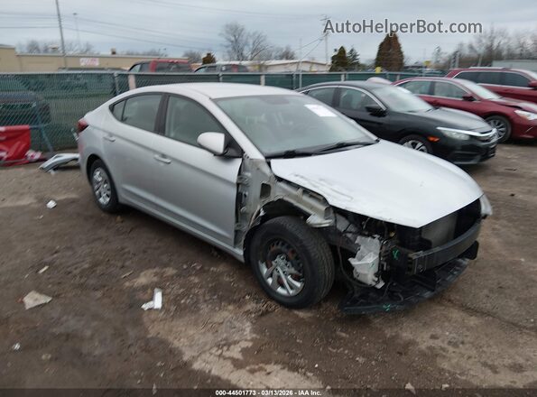 KMHD74LF3KU780782 2019 HYUNDAI ELANTRA Серый Передняя правая четверть