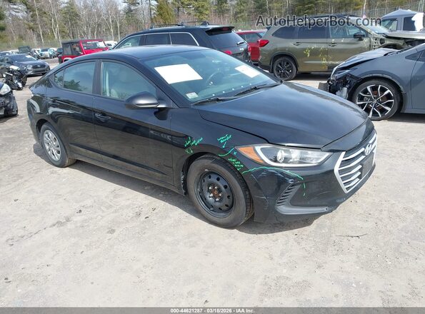 KMHD74LF5HU329894 2017 HYUNDAI ELANTRA Черный Передняя правая четверть