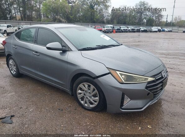 KMHD74LF8KU881672 2019 HYUNDAI ELANTRA Серый Передняя правая четверть