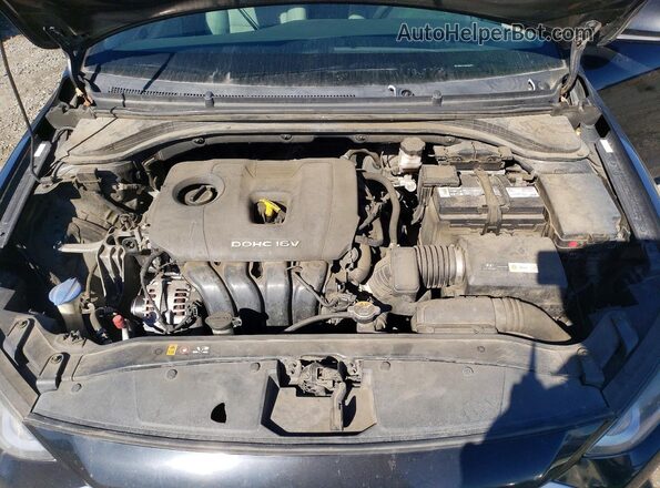 KMHD74LF9HU082573 2017 HYUNDAI ELANTRA Черный Вид задней части салона