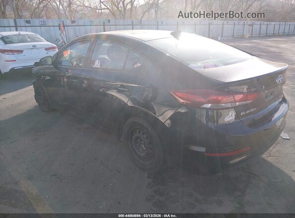 KMHD84LF0HU147016 2017 HYUNDAI ELANTRA Black Trasero izquierdo