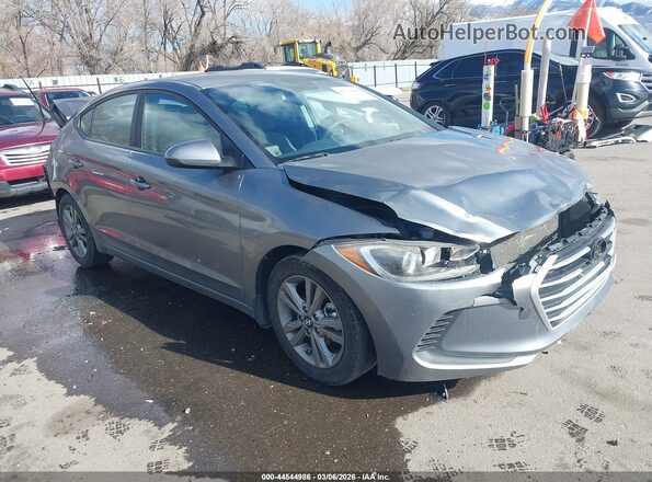 KMHD84LF0HU406247 2017 HYUNDAI ELANTRA Серый Передняя правая четверть