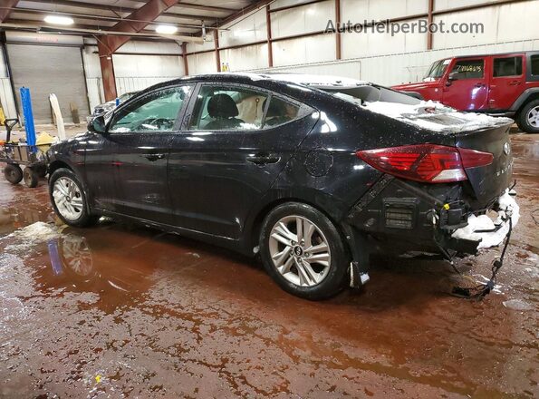 KMHD84LF0KU874664 2019 HYUNDAI ELANTRA Черный Задняя левая четверть