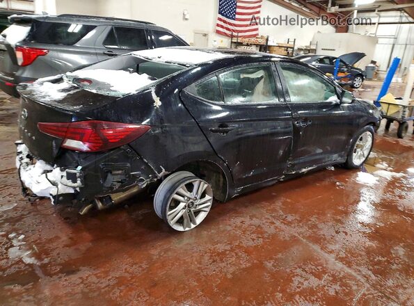 KMHD84LF0KU874664 2019 HYUNDAI ELANTRA Черный Задняя правая четверть