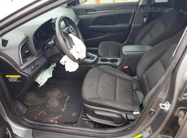 KMHD84LF2JU524189 2018 HYUNDAI ELANTRA Серый Вид салона спереди