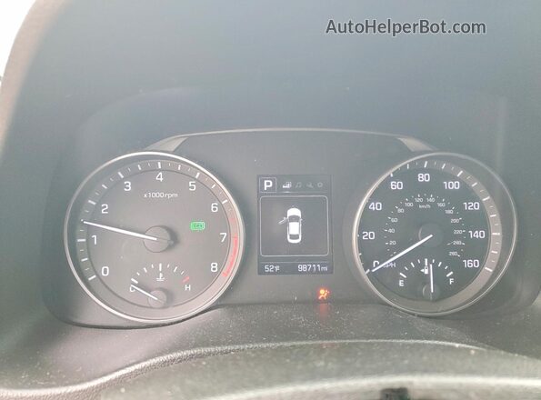 KMHD84LF2JU524189 2018 HYUNDAI ELANTRA Серый Вид щитка приборов