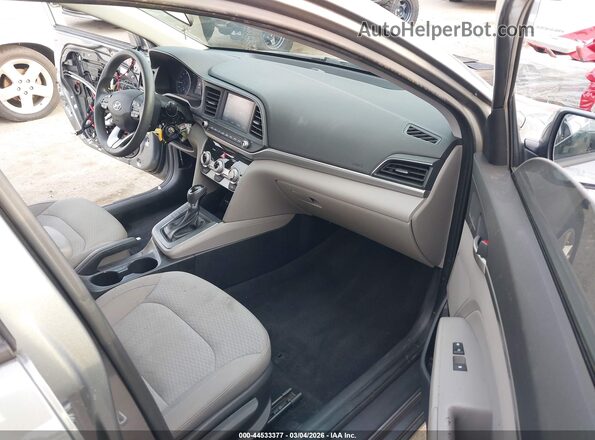 KMHD84LF2KU741291 2019 HYUNDAI ELANTRA Gray Front interior view