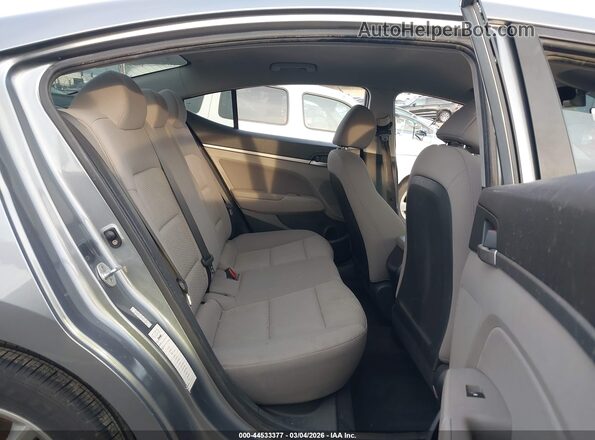 KMHD84LF2KU741291 2019 HYUNDAI ELANTRA Gray VIN sticker view
