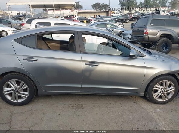 KMHD84LF2KU741291 2019 HYUNDAI ELANTRA Gray Rear interior view