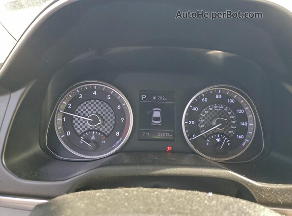 KMHD84LF2KU800906 2019 HYUNDAI ELANTRA Gray Սարքավորումների վահանակի տեսք