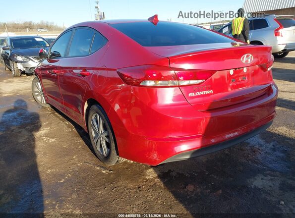 KMHD84LF3HU085059 2017 HYUNDAI ELANTRA Red Tył lewy