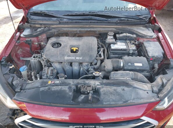 KMHD84LF3HU085059 2017 HYUNDAI ELANTRA Red Widok z tyłu