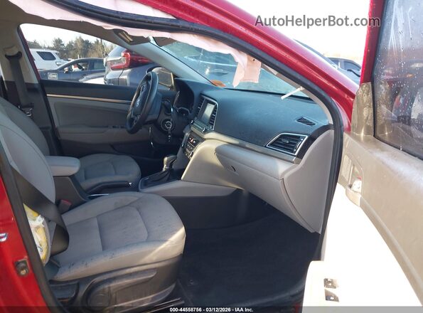KMHD84LF3HU085059 2017 HYUNDAI ELANTRA Red Widok wnętrza z przodu