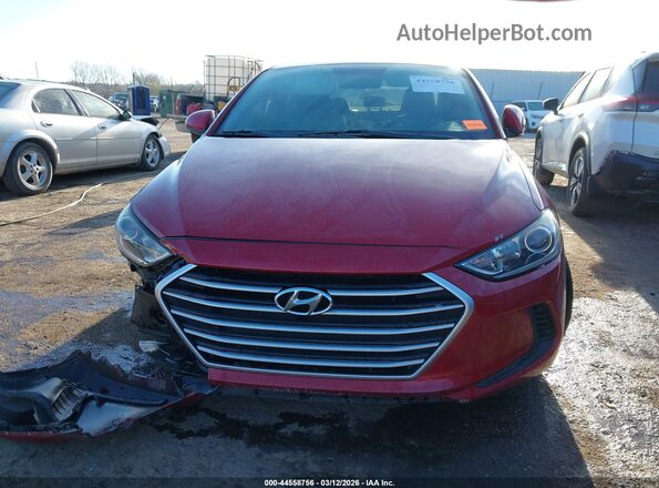 KMHD84LF3HU085059 2017 HYUNDAI ELANTRA Red Widok zestawu wskaźników