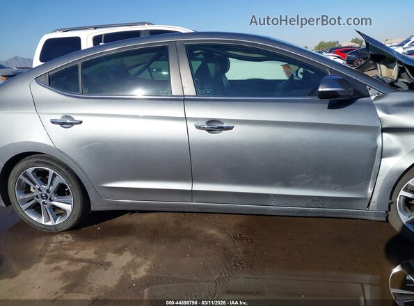 KMHD84LF3HU313254 2017 HYUNDAI ELANTRA Silver Вид щитка приладів