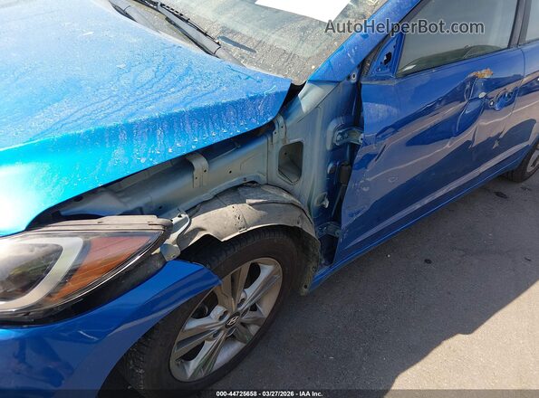 KMHD84LF5HU274604 2017 HYUNDAI ELANTRA Синий Вид спереди
