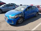 2017 Hyundai Elantra Value Edition Синий vin: KMHD84LF5HU274604