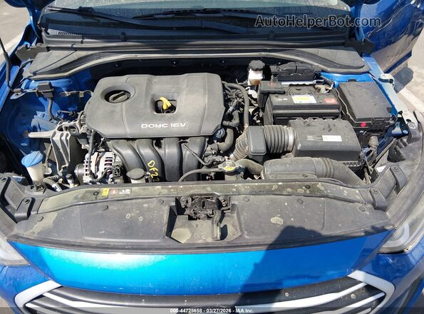 KMHD84LF5HU274604 2017 HYUNDAI ELANTRA Синий Вид сзади