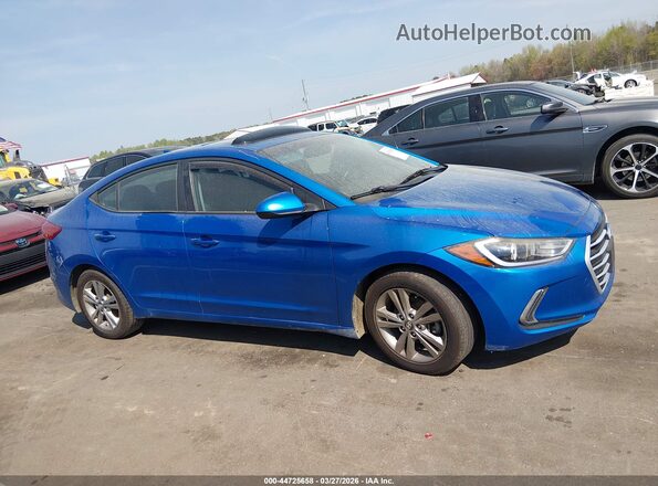 KMHD84LF5HU274604 2017 HYUNDAI ELANTRA Синий Панорамный вид салона 360°