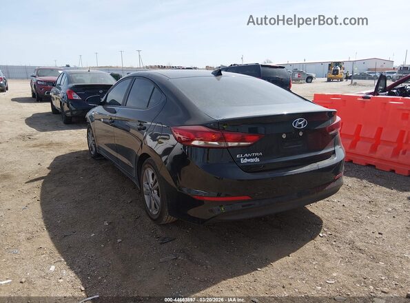 KMHD84LF6JU491004 2018 HYUNDAI ELANTRA Black Tył lewy