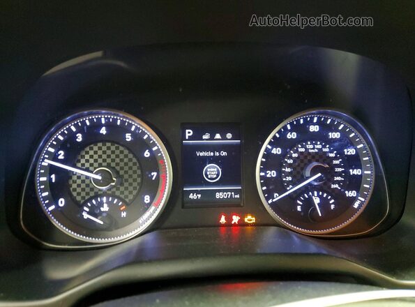 KMHD84LF6KU753637 2019 HYUNDAI ELANTRA Красный Вид щитка приборов