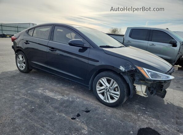 KMHD84LF6KU773306 2019 HYUNDAI ELANTRA Black წინა მარჯვენა