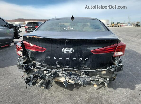 KMHD84LF6KU773306 2019 HYUNDAI ELANTRA Black უკანა ხედი