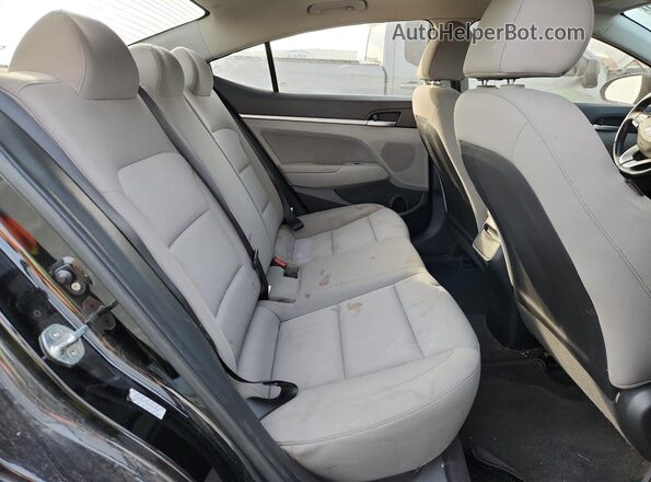 KMHD84LF6KU773306 2019 HYUNDAI ELANTRA Black უკანა სავარძლების ხედი